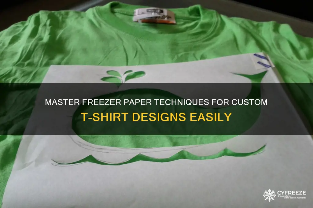 how to use freezer paper for t shirts