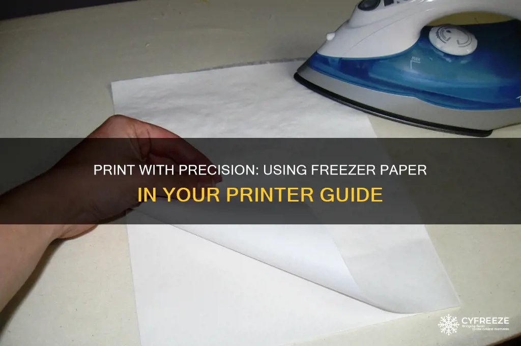 how to use freezer paper in printer