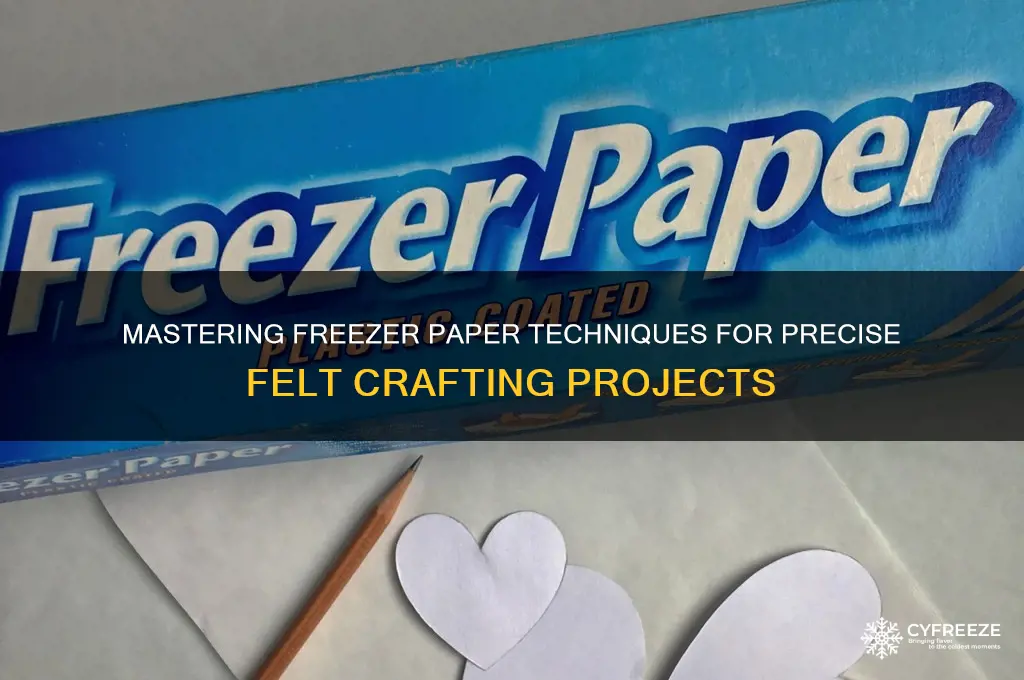 how to use freezer paper on felt
