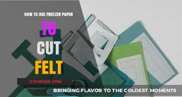 Mastering Felt Crafts: Using Freezer Paper for Precise Cuts