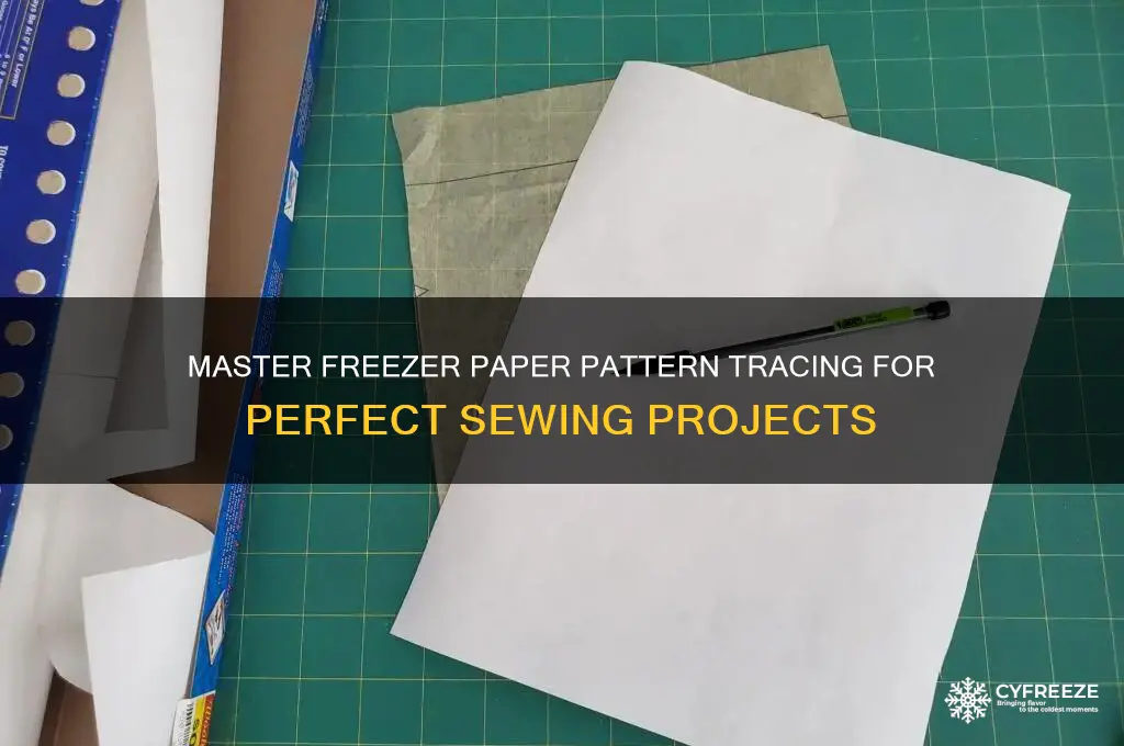 how to use freezer paper to trace pattersn
