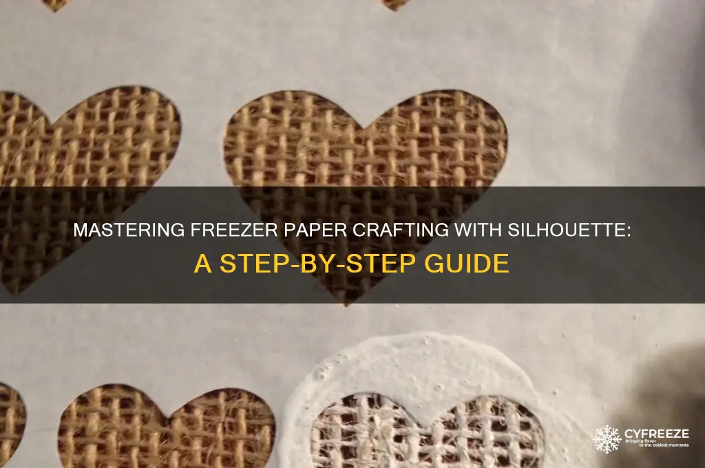 how to use freezer paper with silhouette