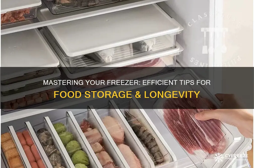 how to use freezer