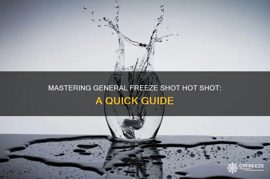 how to use general freeze shot hot shot