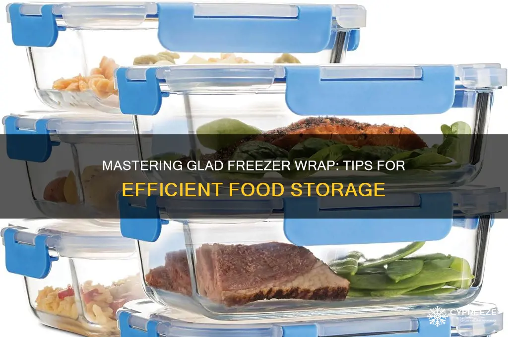 how to use glad freezer wrap