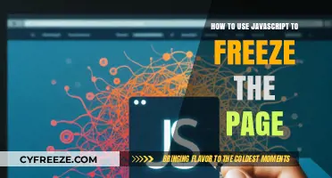 Freeze Your Webpage: A JavaScript Guide to Pausing Page Content