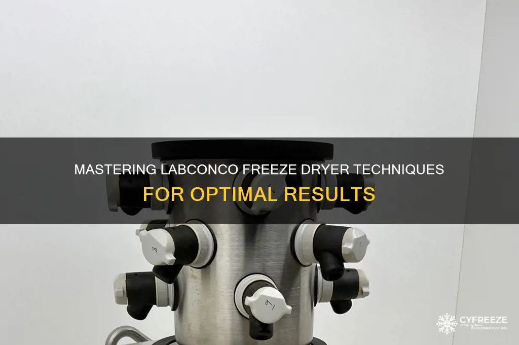 how to use labconco freeze dryer