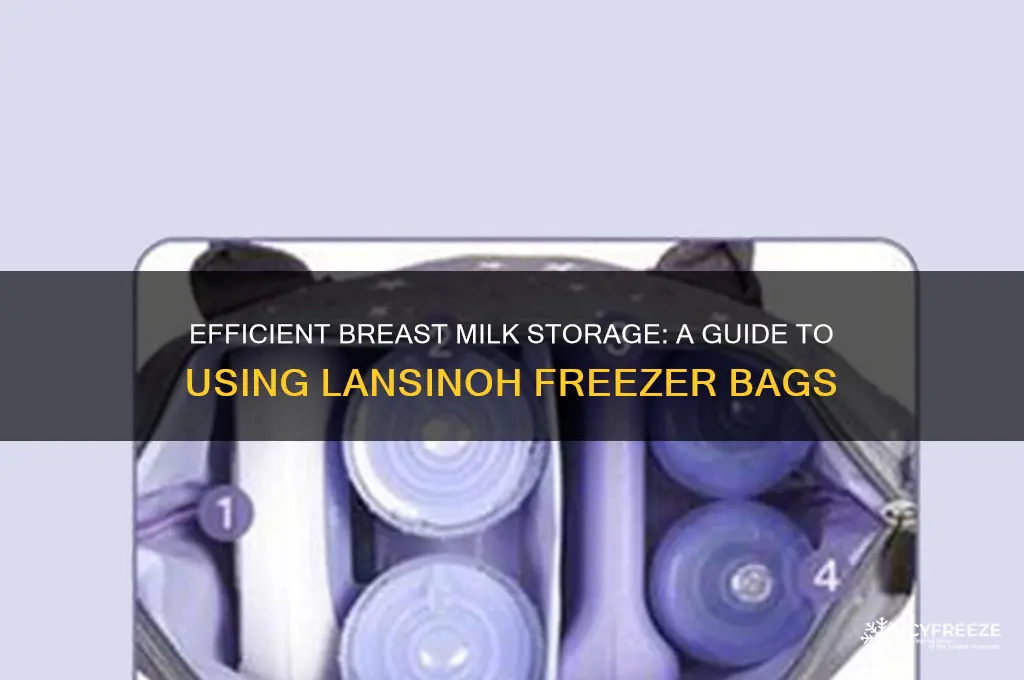 how to use lansinoh freezer bags