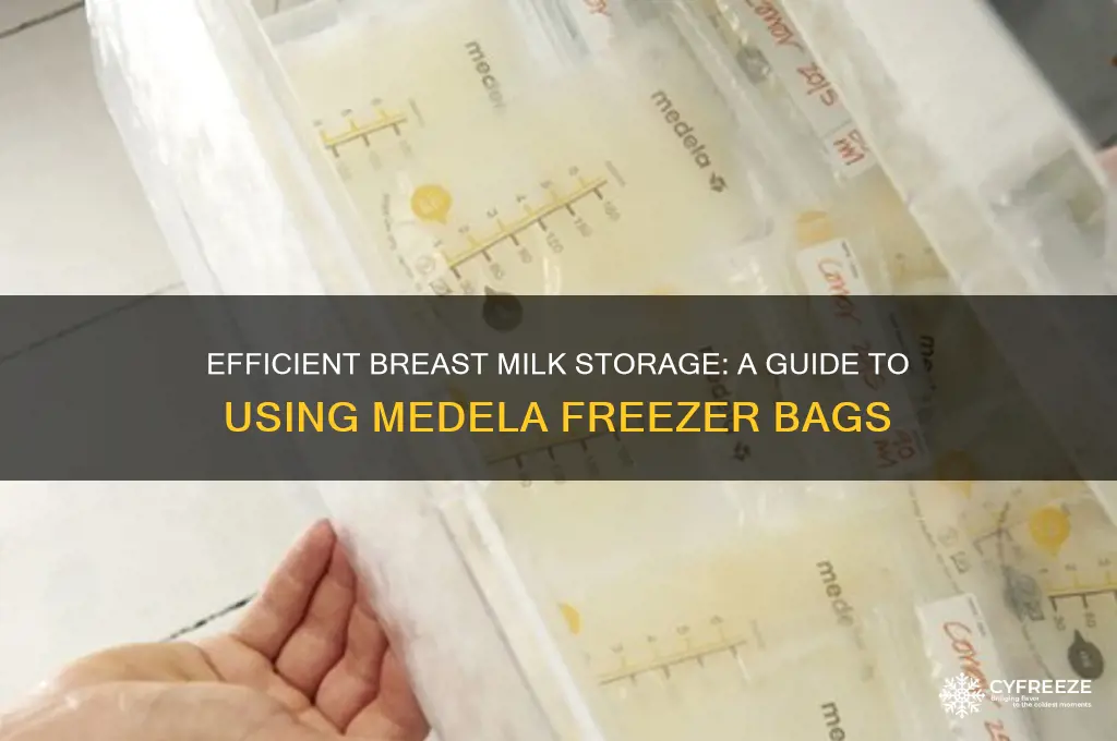 how to use medela freezer bags