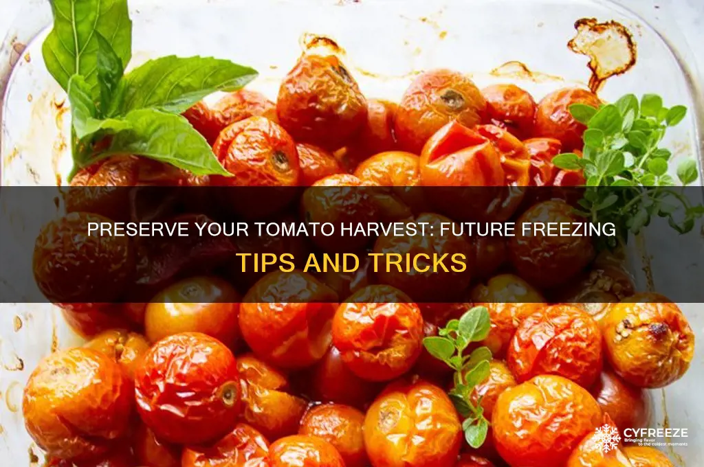 how to use my tomato harvest in the future freezing