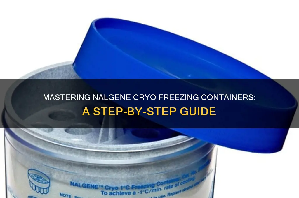 how to use nalgene cryo freezing container