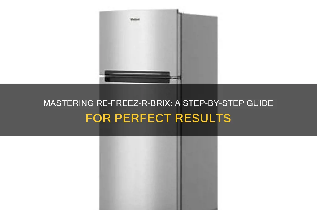 how to use re-freez-r-brix