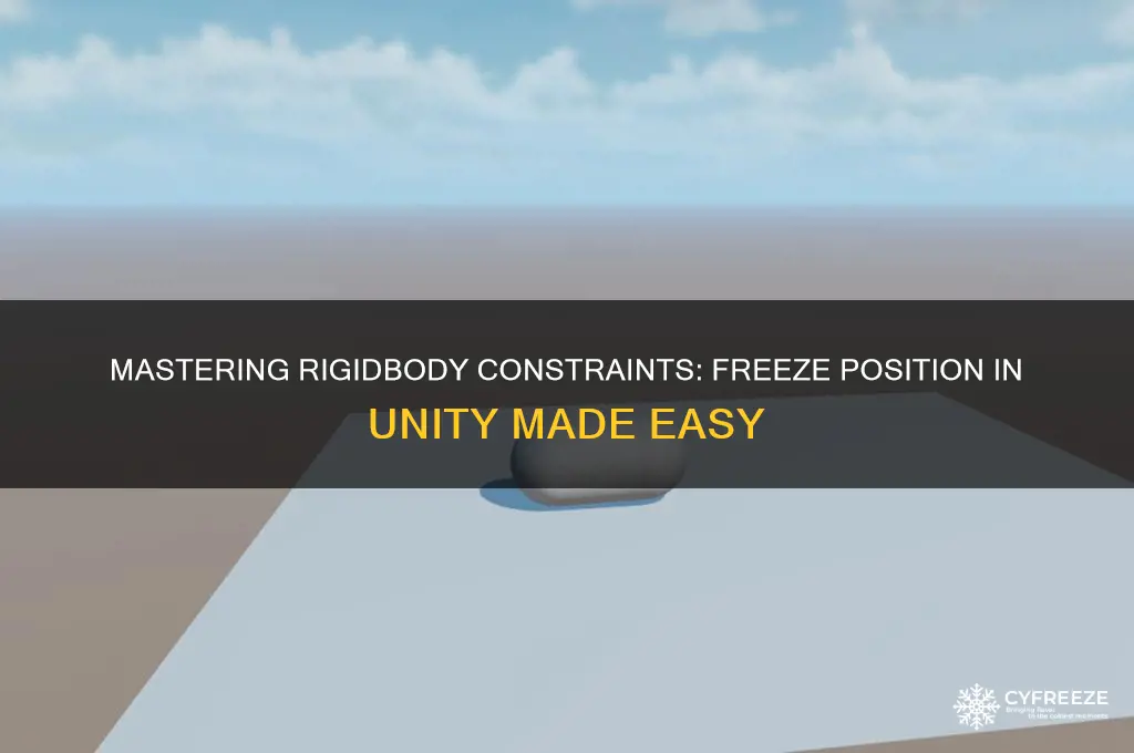 how to use rigidbody constraints freeze position unity