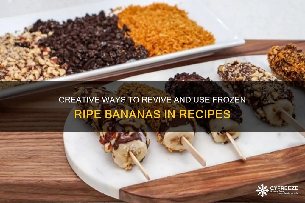 how to use ripe bananas from freezer