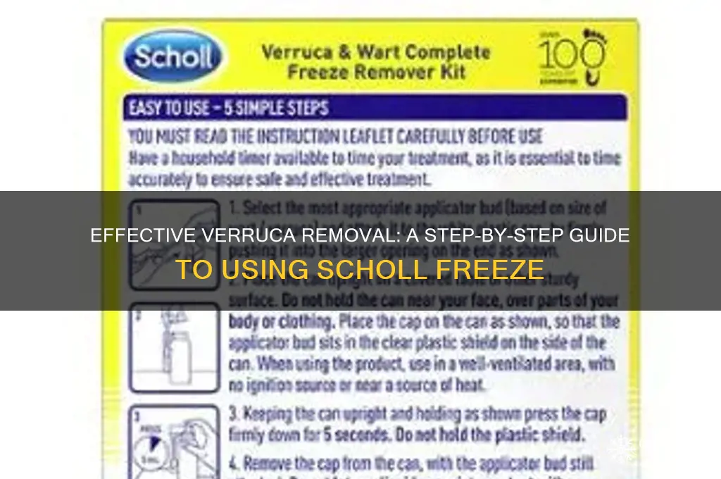 how to use scholl freeze verruca &amp