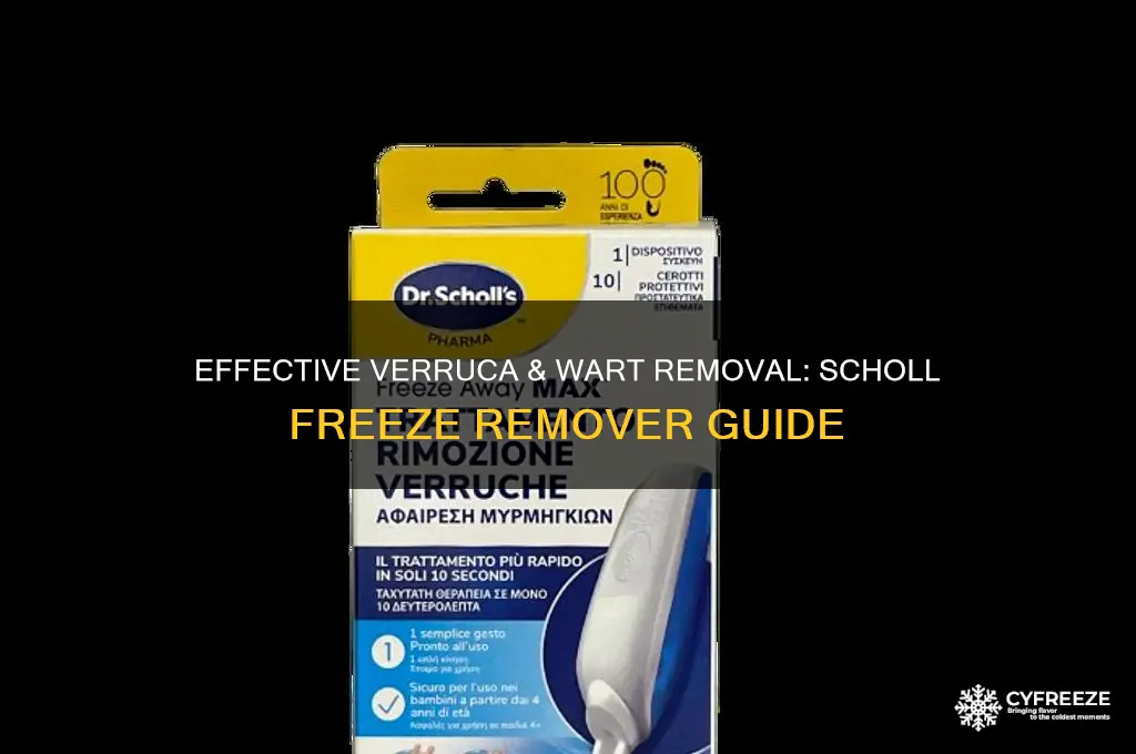 how to use scholl verruca and wart freeze remover