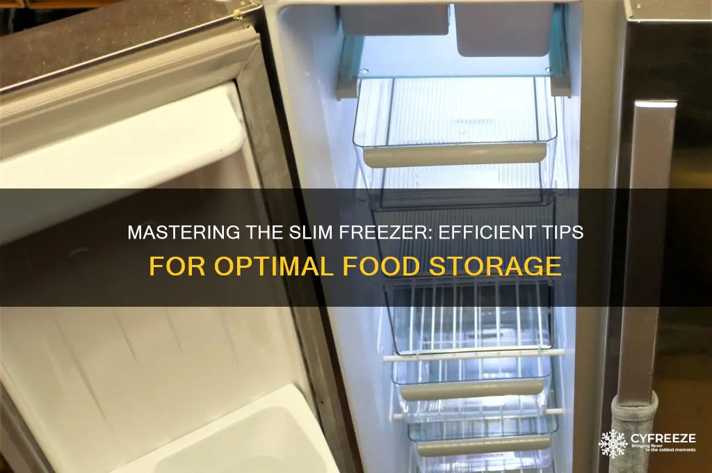 how to use slim freezer