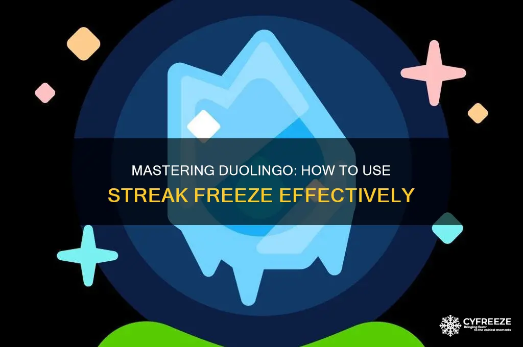 how to use streak freeze in duolingo