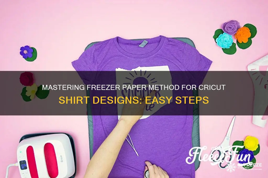 how to use the freezer paper method for cricut shirts