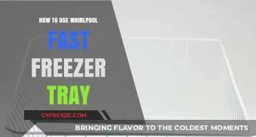 Quickly Freeze Foods: A Guide to Using Whirlpool Fast Freezer Tray