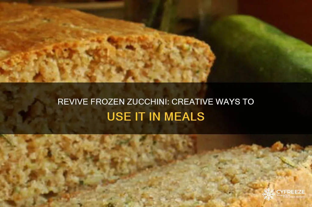 how to use zuchinni from freezer