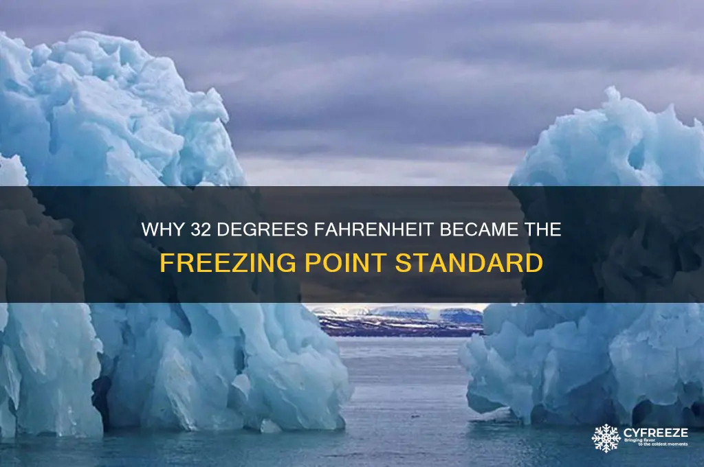 how was 32 degrees chosen as the freezing point