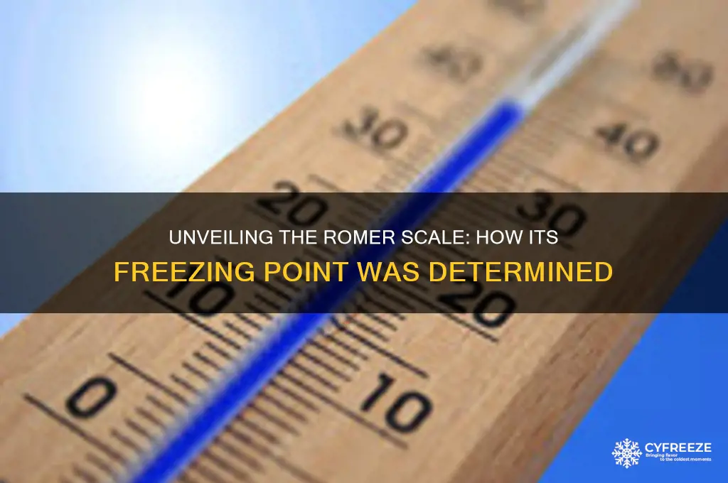 how was the freezing point of the romer scale determiend
