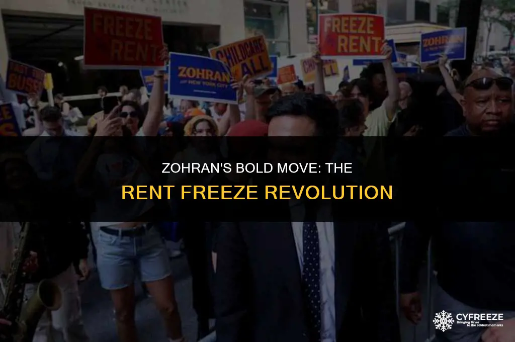 how will zohran freeze rent