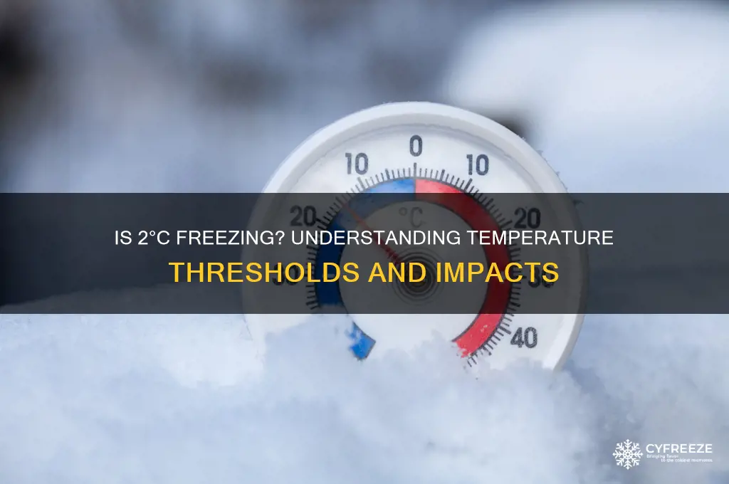 is 2 celsius count as freezing temperatures