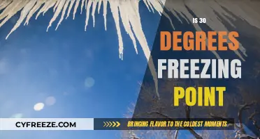 Understanding Freezing Point: Is 30 Degrees Cold Enough to Freeze?