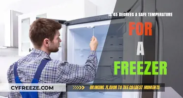 Safe Freezer Temperature: Is 45 Degrees Too Warm for Food Storage?