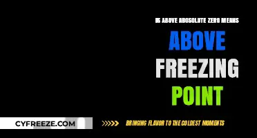 Above Absolute Zero: Does It Always Mean Above Freezing Point?