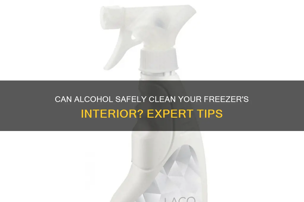 is alcohol used to clean the inside of a freezer