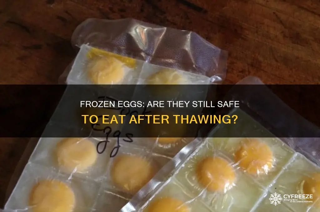 is an egg still good if it freezes