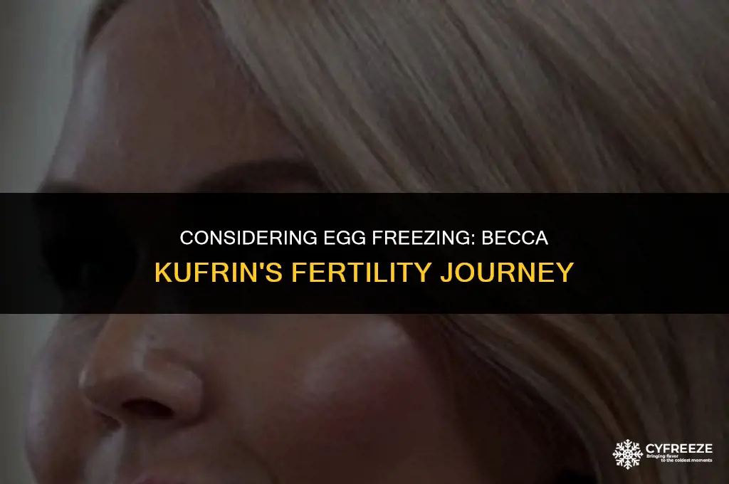 is becca kufrin freezing her eggs