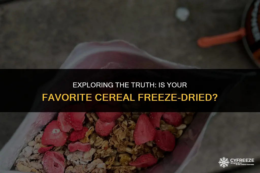 is cereal freeze dried
