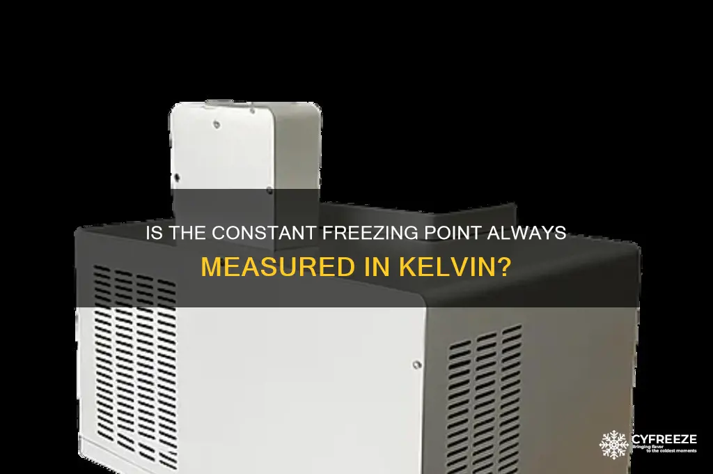 is constant freezing point kelvin