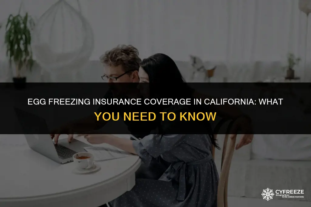 is egg freezing covered by insurance in california