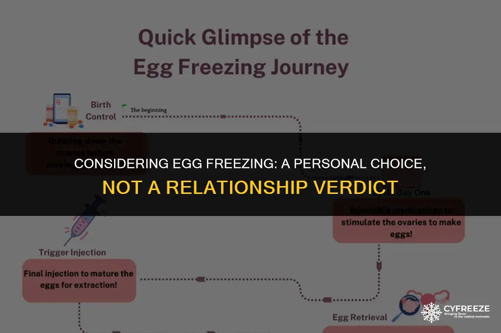 is egg freezing giving up on a relationship