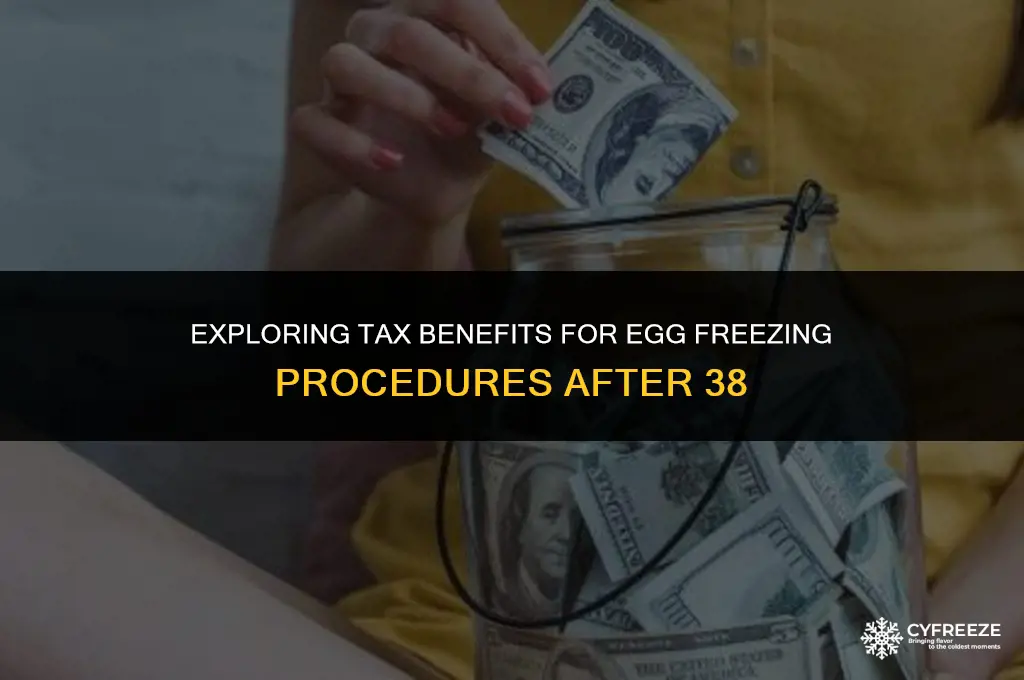 is egg freezing tax deductible over 38