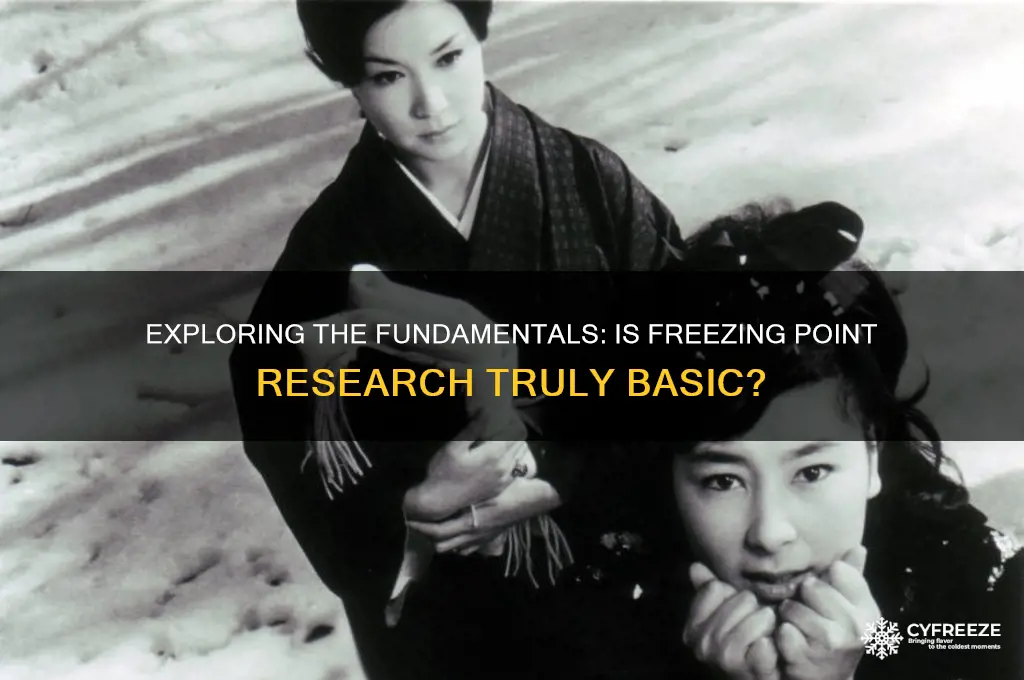 is finding a freezing point basic research