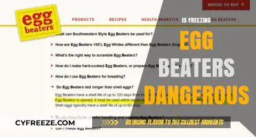 The Risks of Freezing Egg Beaters: A Kitchen Safety Guide