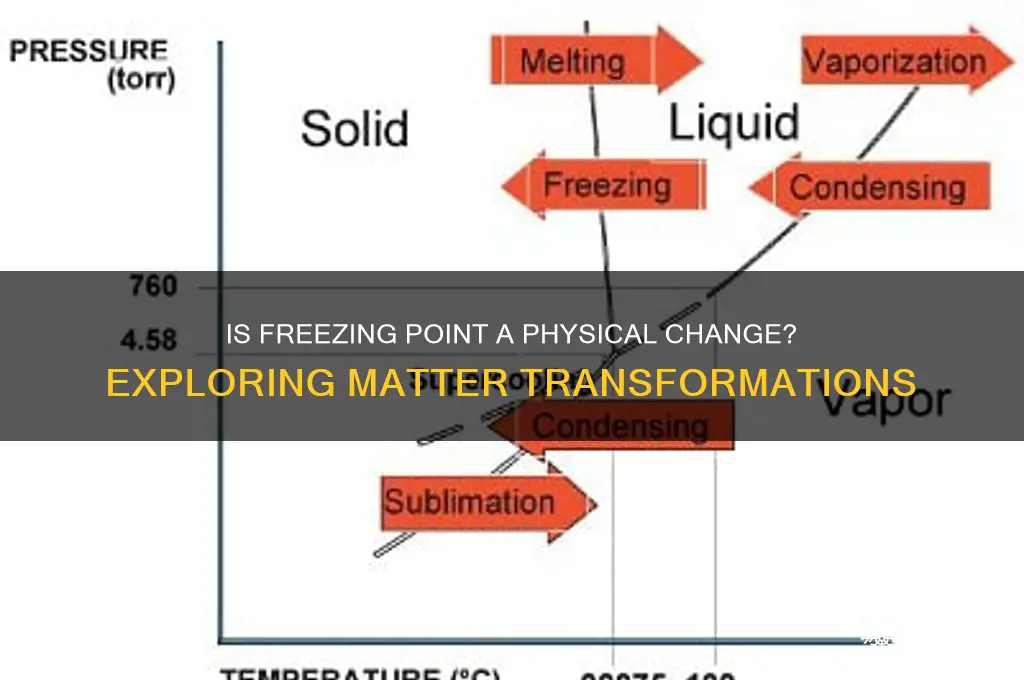 is freezing point a physical change