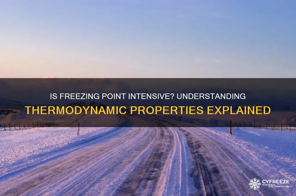is freezing point an intensive property