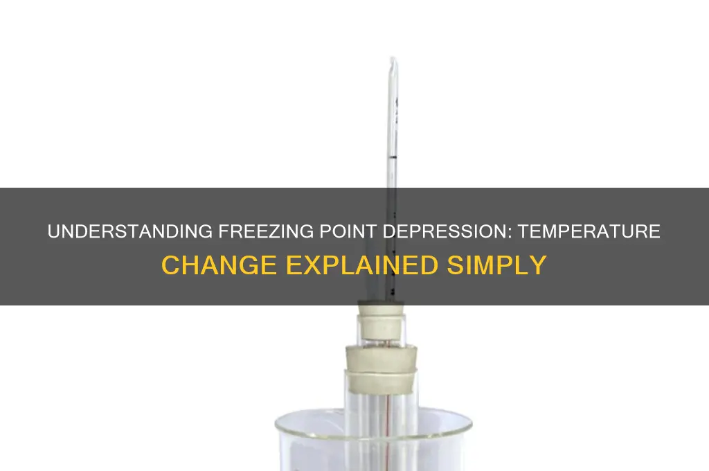 is freezing point depression change in temp