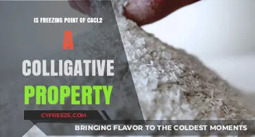 Exploring CaCl2's Freezing Point: A Colligative Property Analysis