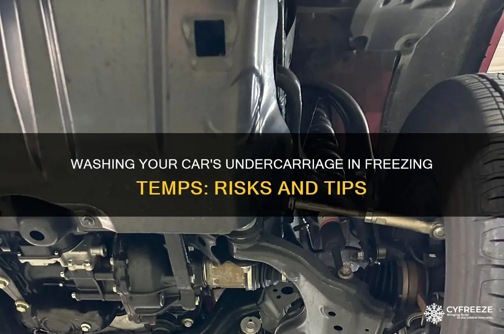is it bad to wash undercarriage in freezing temperatures