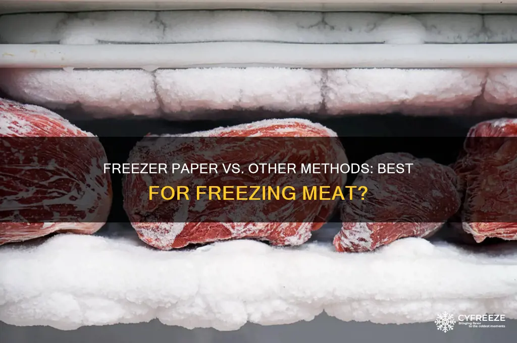 is it best to use frezzer paper when freezing meat