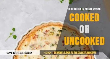 Quiche Conundrum: To Freeze Cooked or Uncooked for Optimal Results?