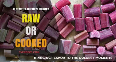 From Garden to Freezer: The Rhubarb Conundrum - Raw or Cooked?